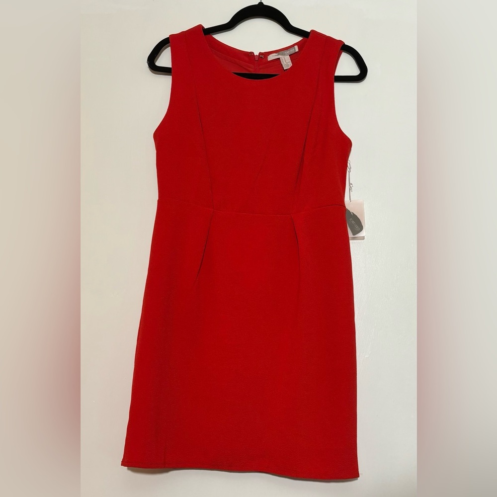 Forever21 Red Pleated Business Dress